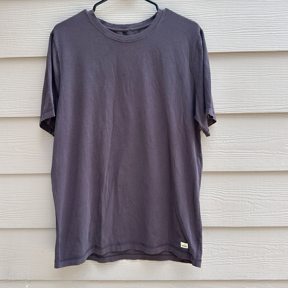 Vuori Mens Brown Crew Neck Cotton T Shirt Size Large (B35)